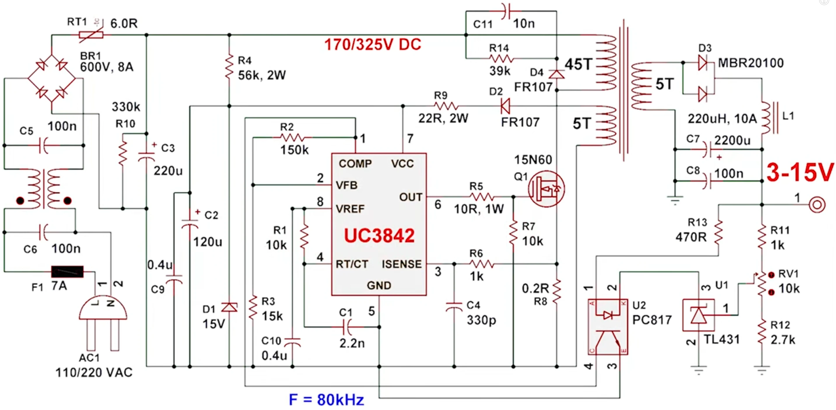 uc3842-switching-power-supply